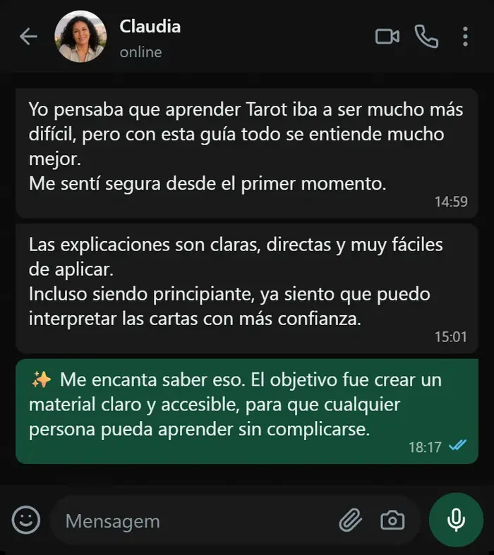 Captura de WhatsApp