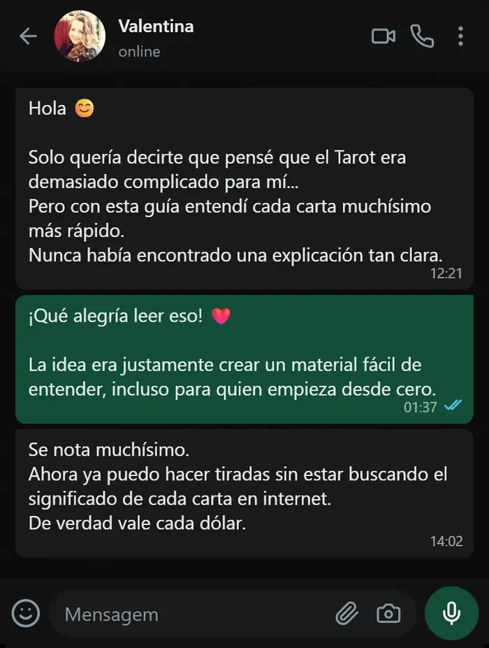Captura de WhatsApp