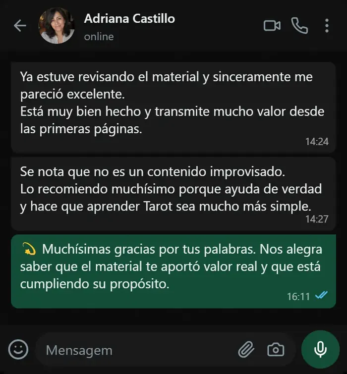 Captura de WhatsApp